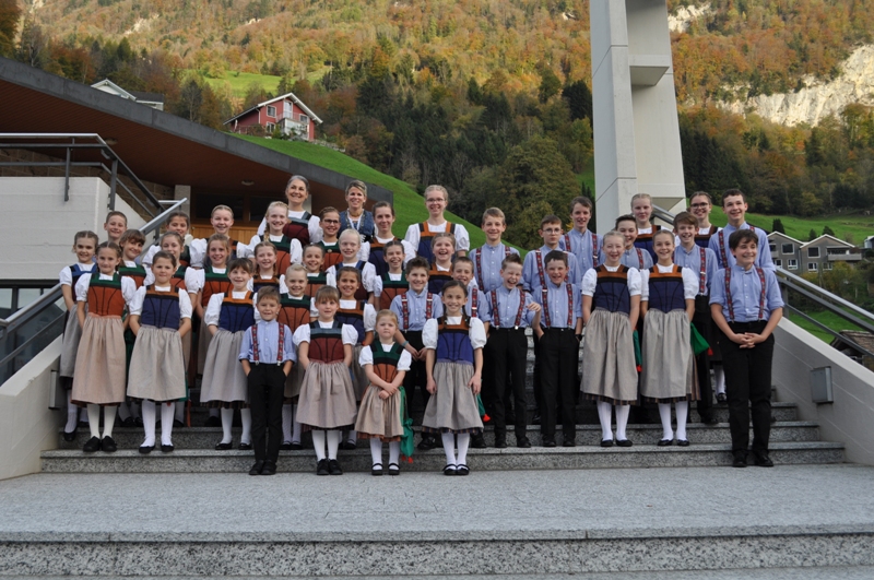 Gruppenfoto des Kinderjodlercheerli